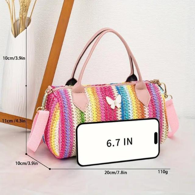 爆ヤス価格価格1490円★幾何学模様 レディース ショルダー メッセンジャーバッグ ミックスカラー PVC ジッパー付きピンク < 女性ファッション 爆ヤス価格価格1490円★幾何学模様 レディース ショルダー メッセンジャーバッグ ミックスカラー PVC ジッパー付きピンク < 女性ファッションの