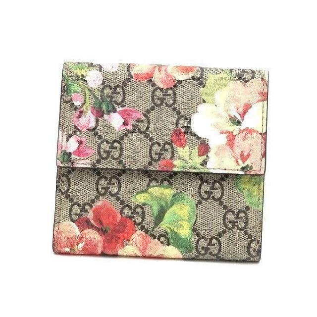 ◆ 本物 美品 ◆ GUCCI グッチ GGブルームス Wホック財布 フラワー コンパクト 2つ折り 袋 箱 人気 410071 < ブランド  ◆ 本物 美品 ◆ GUCCI グッチ GGブルームス Wホック財布 フラワー コンパクト 2つ折り 袋 箱 人気 410071 < ブランドの