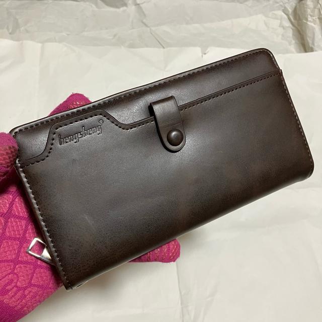 【保管未使用品】【HENGSHENG】 合皮オイルレザー / 長財布 機能的 < 男性ファッション 【保管未使用品】【HENGSHENG】 合皮オイルレザー / 長財布 機能的 < 男性ファッションの
