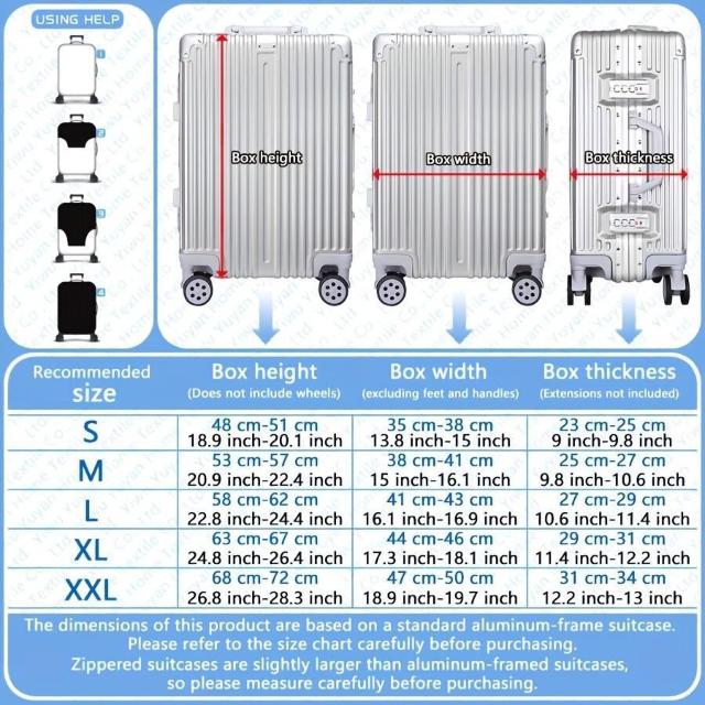 キャリースーツケースカバーオリジナルイニシャルデザインプリント旅行アクセサリー < 女性ファッション キャリースーツケースカバーオリジナルイニシャルデザインプリント旅行アクセサリー < 女性ファッションの
