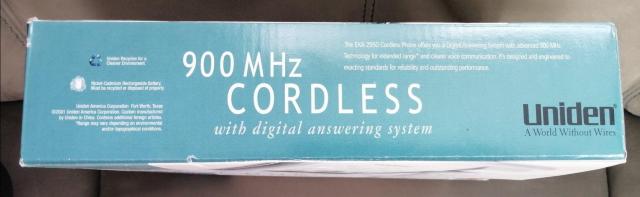 Uniden EXA2950 900MHz �R�[�h���X�d�b �� �Ɠd/AV�� 