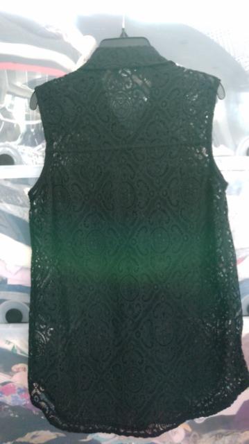 黒チュニックレースノースリーブブラウス Sサイズ < 女性ファッション  黒チュニックレースノースリーブブラウス Sサイズ < 女性ファッションの