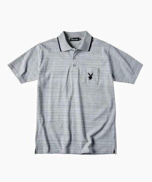 3Lサイズ高貴品格!紳士的!ブランド品!PLAYBOY!しっかり素材!半袖ポロシャツ!新品タグ付き! < 男性ファッション  3Lサイズ高貴品格!紳士的!ブランド品!PLAYBOY!しっかり素材!半袖ポロシャツ!新品タグ付き! < 男性ファッションの
