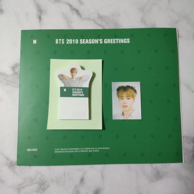 【公式商品】2点★ジミン★BTS 2019 SEASON'S GREETINGS < タレントグッズ  【公式商品】2点★ジミン★BTS 2019 SEASON'S GREETINGS < タレントグッズの