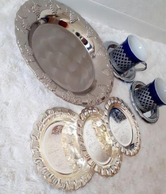 ◆送料無料◆ステンレス フルーツ皿 小皿 カップ&ソーサー セット ヨーロピアン アンティーク調 < インテリア/ライフ  ◆送料無料◆ステンレス フルーツ皿 小皿 カップ&ソーサー セット ヨーロピアン アンティーク調 < インテリア/ライフの