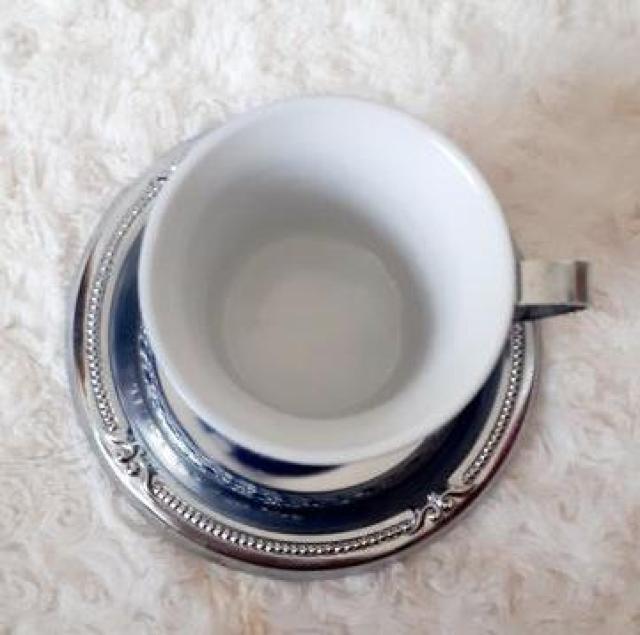 ◆送料無料◆ステンレス フルーツ皿 小皿 カップ&ソーサー セット ヨーロピアン アンティーク調 < インテリア/ライフ  ◆送料無料◆ステンレス フルーツ皿 小皿 カップ&ソーサー セット ヨーロピアン アンティーク調 < インテリア/ライフの