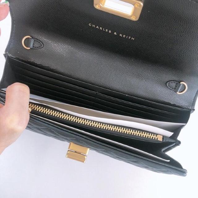 ◆新品!!CHARLES&KEITH/チャールズ&キース◆チェーンウォレット財布★2wayブラック*プレゼント♪ < ブランド ◆新品!!CHARLES&KEITH/チャールズ&キース◆チェーンウォレット財布★2wayブラック*プレゼント♪ < ブランドの