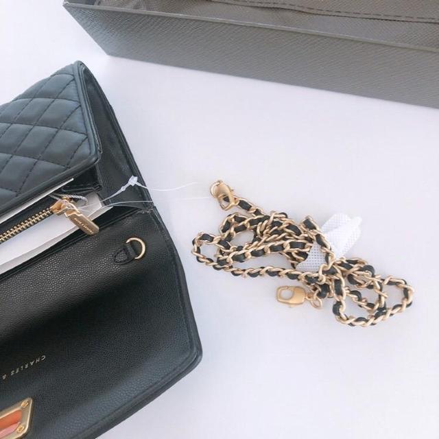 ◆新品!!CHARLES&KEITH/チャールズ&キース◆チェーンウォレット財布★2wayブラック*プレゼント♪ < ブランド ◆新品!!CHARLES&KEITH/チャールズ&キース◆チェーンウォレット財布★2wayブラック*プレゼント♪ < ブランドの