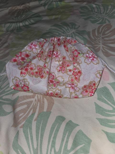 ★新柄白×金彩桜吹雪和柄お弁当箱入れ巾着袋 < キッズ/ベビー  ★新柄白×金彩桜吹雪和柄お弁当箱入れ巾着袋 < キッズ/ベビーの