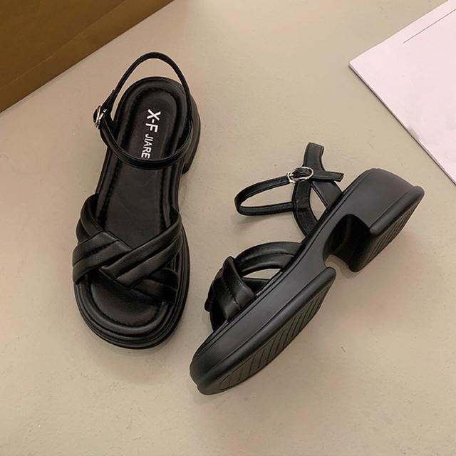 送料無料 新品 厚底サンダル 美脚 レディース 韓国 夏 < 女性ファッション  送料無料 新品 厚底サンダル 美脚 レディース 韓国 夏 < 女性ファッションの