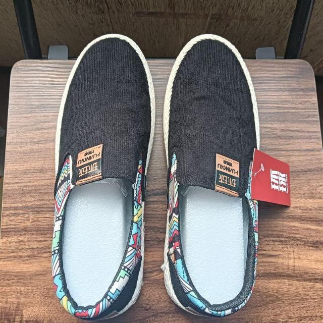 新品 26cm メンズ スリッポン シューズ ブラック 靴 男女兼用 カジュアル < 男性ファッション  新品 26cm メンズ スリッポン シューズ ブラック 靴 男女兼用 カジュアル < 男性ファッションの