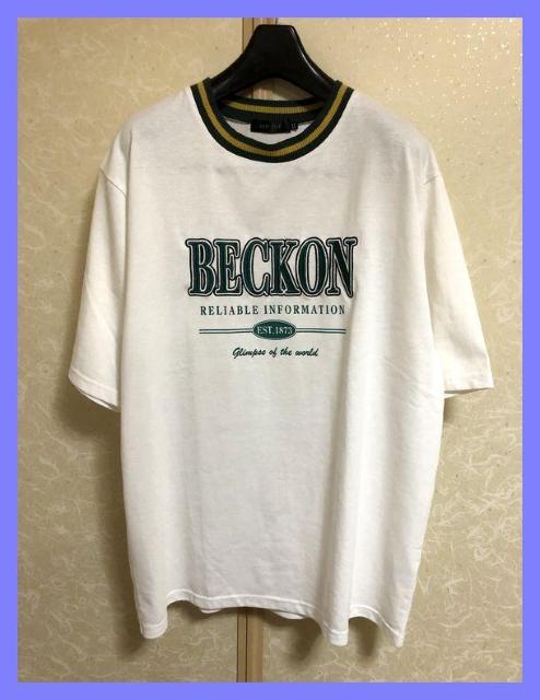 ☆美品☆スケーター系刺繍ロゴラインネックオーバーサイズTシャツLL☆ < 男性ファッション  ☆美品☆スケーター系刺繍ロゴラインネックオーバーサイズTシャツLL☆  < 男性ファッションの