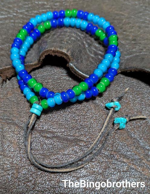 The Bingo Brothers★ホワイトハーツ★マルチ6o★二重巻ビーズブレスレット★鹿革紐★新品未着用★送料無料★クーポン < 男性アクセサリー/時計 The Bingo Brothers★ホワイトハーツ★マルチ6o★二重巻ビーズブレスレット★鹿革紐★新品未着用★送料無料★クーポン < 男性アクセサリー/時計の