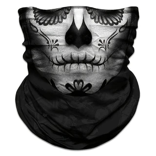 超お買い得590円★多機能シームレスポリエステルネックゲイター、スカル&フラッグデザイン、防風・吸汗速乾スカーフ MT-07 < 女性ファッション 超お買い得590円★多機能シームレスポリエステルネックゲイター、スカル&フラッグデザイン、防風・吸汗速乾スカーフ MT-07 < 女性ファッションの