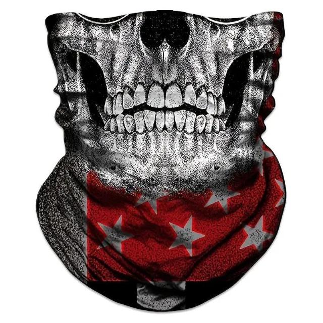 超お買い得590円★多機能シームレスポリエステルネックゲイター、スカル&フラッグデザイン、防風・吸汗速乾スカーフ MT-07 < 女性ファッション 超お買い得590円★多機能シームレスポリエステルネックゲイター、スカル&フラッグデザイン、防風・吸汗速乾スカーフ MT-07 < 女性ファッションの