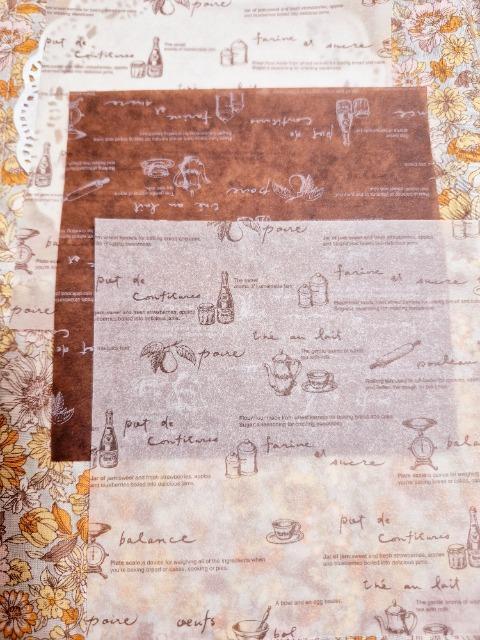 お裾分け☆カフェ柄グラシンペーパー3枚☆ < インテリア/ライフ お裾分け☆カフェ柄グラシンペーパー3枚☆ < インテリア/ライフの