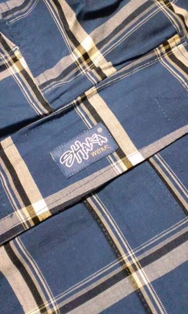 LA直輸入!SHAKAデザインチェックハーフカーゴパンツ青 4XLXXXXL A@ < 男性ファッション LA直輸入!SHAKAデザインチェックハーフカーゴパンツ青 4XLXXXXL A@ < 男性ファッションの