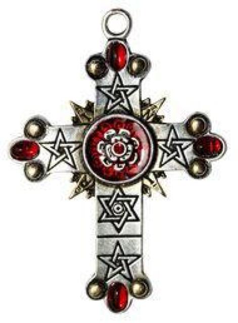 EastGate ローズクロス 薔薇十字記章 英国魔術結社「黄金の夜明け団」 < 女性アクセサリー/時計  EastGate ローズクロス 薔薇十字記章 英国魔術結社「黄金の夜明け団」  < 女性アクセサリー/時計の