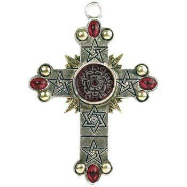 EastGate ローズクロス 薔薇十字記章 英国魔術結社「黄金の夜明け団」 < 女性アクセサリー/時計  EastGate ローズクロス 薔薇十字記章 英国魔術結社「黄金の夜明け団」 < 女性アクセサリー/時計の