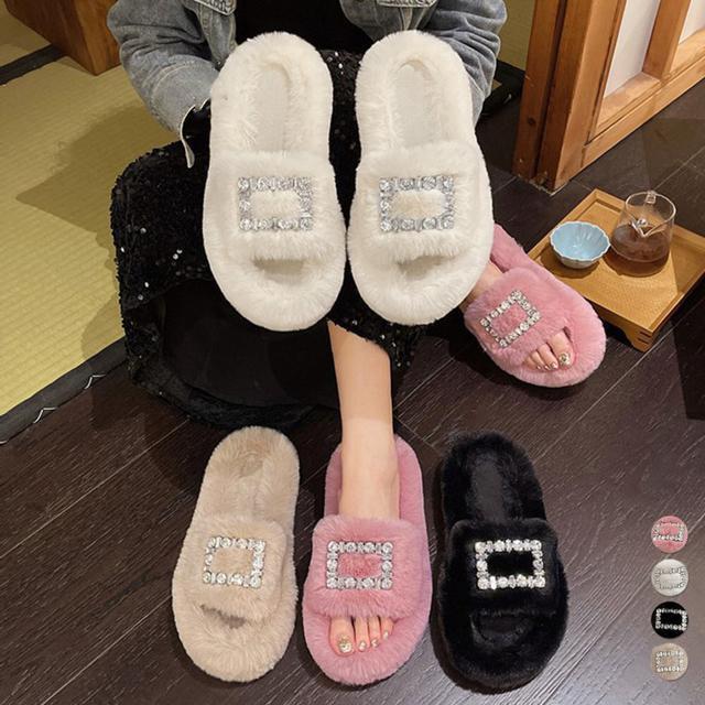 送料無料 新品 ファーサンダル レディースファースリッパ < 女性ファッション  送料無料 新品 ファーサンダル レディースファースリッパ  < 女性ファッションの