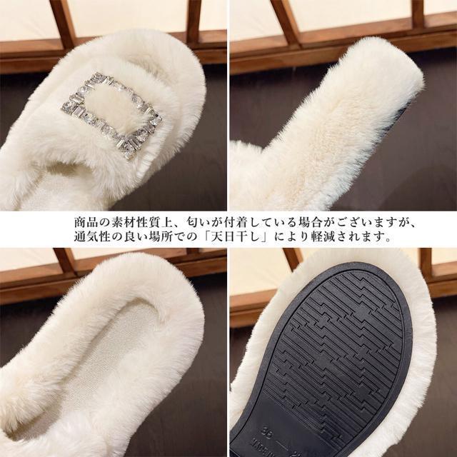 送料無料 新品 ファーサンダル レディースファースリッパ < 女性ファッション  送料無料 新品 ファーサンダル レディースファースリッパ < 女性ファッションの