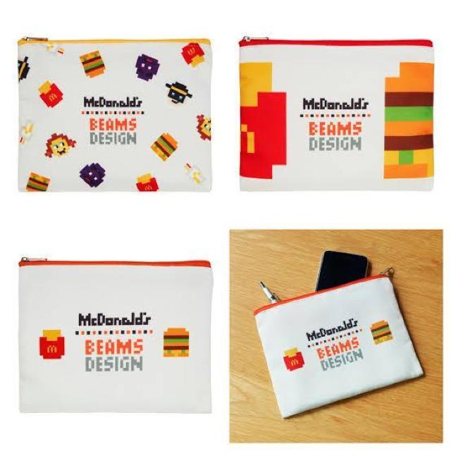 【BEAMS<ビームス>/マクドナルド限定】《New》フラットポーチ(ベージュ) < ホビー  【BEAMS<ビームス>/マクドナルド限定】《New》フラットポーチ(ベージュ) < ホビーの