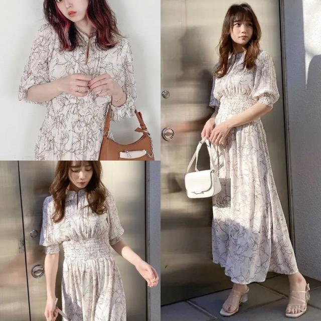 dazzlin★プリーツスリーブ5分袖ワンピース★ < ブランド  dazzlin★プリーツスリーブ5分袖ワンピース★ < ブランドの