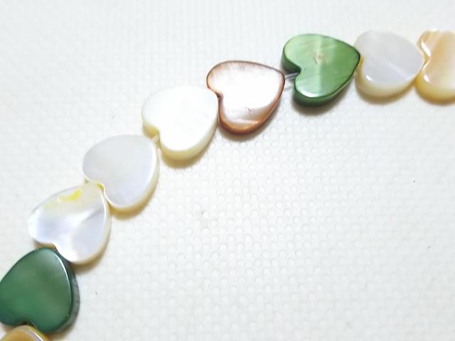 天然石★MOP ハート 半連 < 女性アクセサリー/時計  天然石★MOP ハート 半連 < 女性アクセサリー/時計の