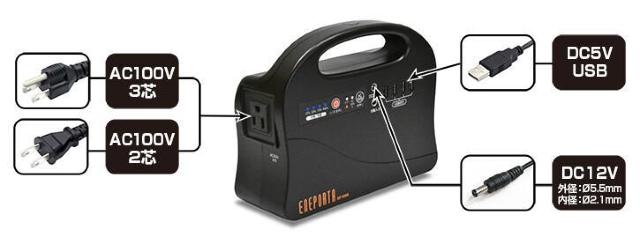 ポータブル電源 EP-100R 軽量 コンパクト 高速充電 < 家電/AV ポータブル電源 EP-100R 軽量 コンパクト 高速充電 < 家電/AVの