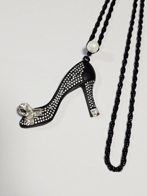 (215) ハイヒール ラインストーン ネックレス 黒 < 女性アクセサリー/時計 (215) ハイヒール ラインストーン ネックレス 黒 < 女性アクセサリー/時計の