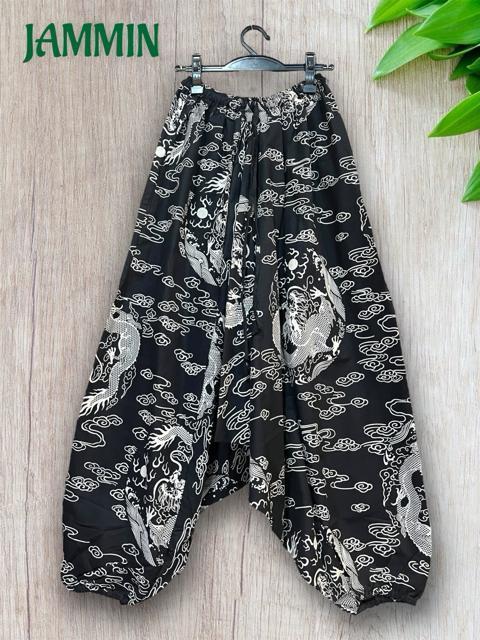 和柄サルエルパンツ サルエルパンツ アジアン エスニック 和柄 雲 龍 < 男性ファッション 和柄サルエルパンツ サルエルパンツ アジアン エスニック 和柄 雲 龍 < 男性ファッションの