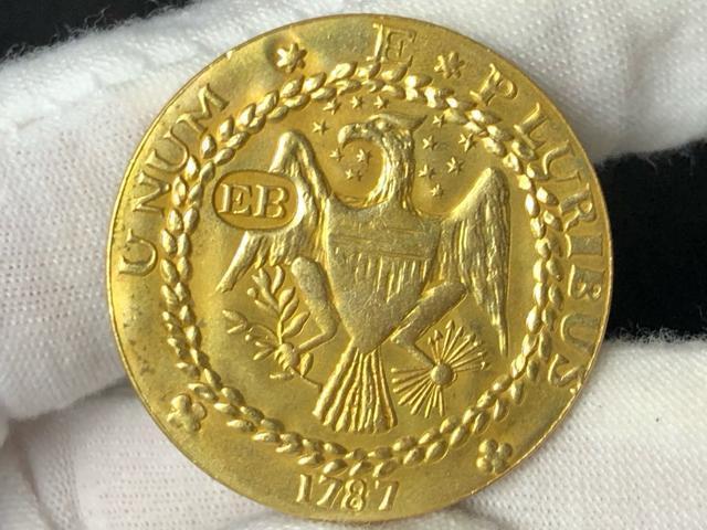 【超希少】アメリカ古銭 1787 ブラッシャー・ダブロン金貨 記念メダル 幻の硬貨 外国古銭 アンティーク コイン ゴールドカラー < ホビー 【超希少】アメリカ古銭 1787 ブラッシャー・ダブロン金貨 記念メダル 幻の硬貨 外国古銭 アンティーク コイン ゴールドカラー < ホビーの