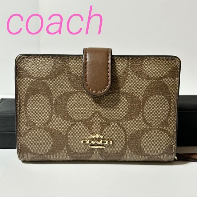 COACH �R�[�` �R���p�N�g���z �u���E�� PVC ���U�[ �V�O�l�`���[  �� �u�����h�� 