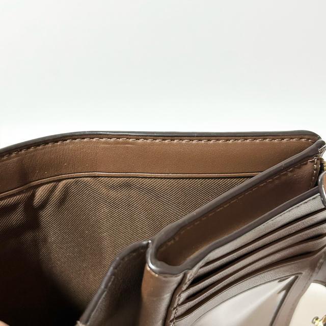 COACH �R�[�` �R���p�N�g���z �u���E�� PVC ���U�[ �V�O�l�`���[ �� �u�����h�� 