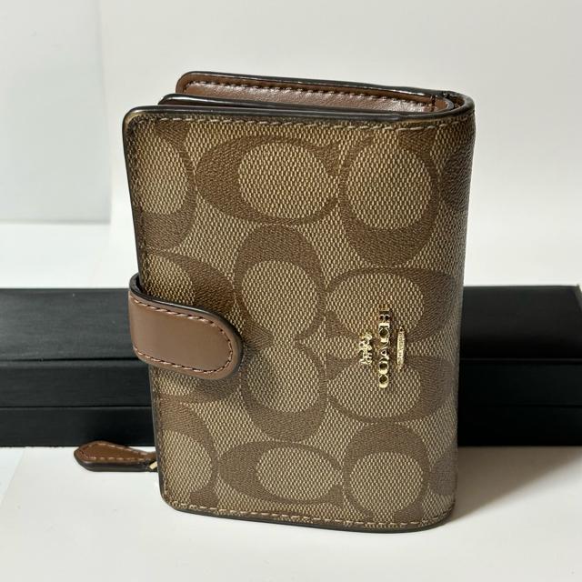 COACH �R�[�` �R���p�N�g���z �u���E�� PVC ���U�[ �V�O�l�`���[ �� �u�����h�� 