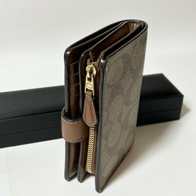 COACH �R�[�` �R���p�N�g���z �u���E�� PVC ���U�[ �V�O�l�`���[ �� �u�����h�� 