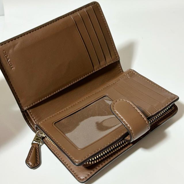 COACH �R�[�` �R���p�N�g���z �u���E�� PVC ���U�[ �V�O�l�`���[ �� �u�����h�� 