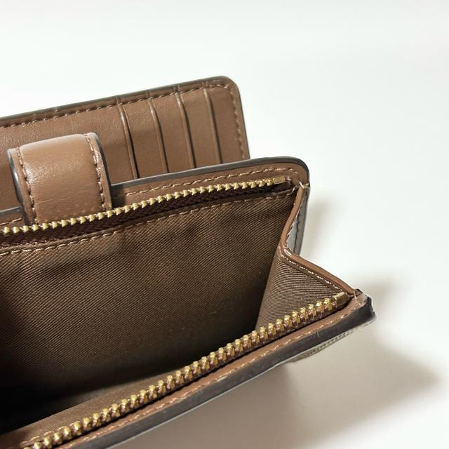 COACH �R�[�` �R���p�N�g���z �u���E�� PVC ���U�[ �V�O�l�`���[ �� �u�����h�� 