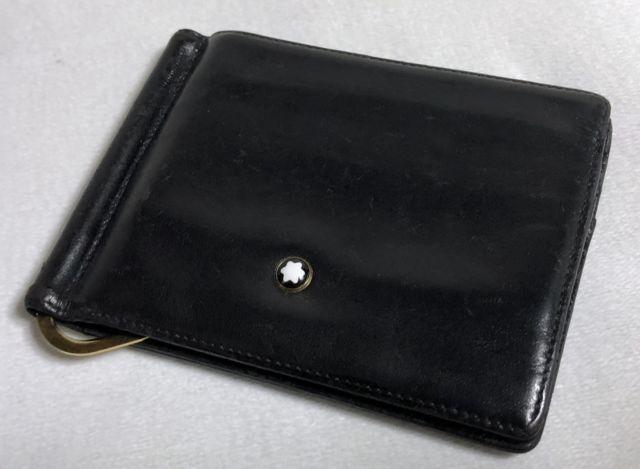 正規レア モンブランMONTBLANC レザーマネークリップ黒 財布 ウォレット カードケース < 男性ファッション  正規レア モンブランMONTBLANC レザーマネークリップ黒 財布 ウォレット カードケース  < 男性ファッションの