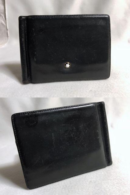 正規レア モンブランMONTBLANC レザーマネークリップ黒 財布 ウォレット カードケース < 男性ファッション  正規レア モンブランMONTBLANC レザーマネークリップ黒 財布 ウォレット カードケース < 男性ファッションの