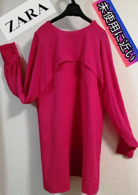 特価★品薄ザラ未使用に近いワンピースチュニック体型カバー上品レッド大活躍品薄レア < 女性ファッション  特価★品薄ザラ未使用に近いワンピースチュニック体型カバー上品レッド大活躍品薄レア  < 女性ファッションの