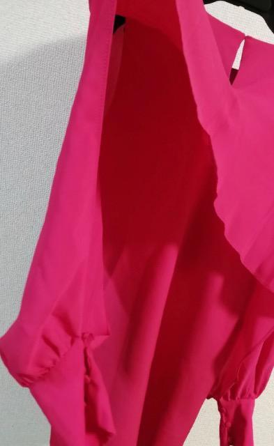 特価★品薄ザラ未使用に近いワンピースチュニック体型カバー上品レッド大活躍品薄レア < 女性ファッション  特価★品薄ザラ未使用に近いワンピースチュニック体型カバー上品レッド大活躍品薄レア < 女性ファッションの