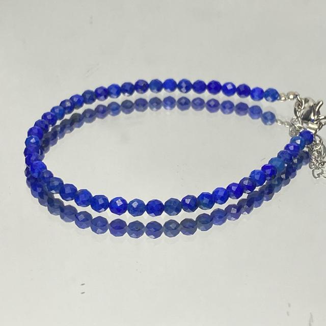 《bracelet》高品質 アフガニスタン産 天然石ラピスラズリ アジャスター付き < 男性アクセサリー/時計  《bracelet》高品質 アフガニスタン産 天然石ラピスラズリ アジャスター付き < 男性アクセサリー/時計の
