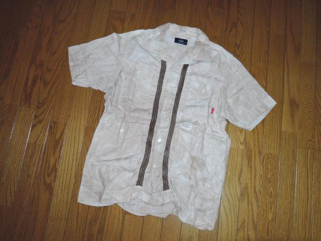 WTAPS ダブルタップス タイダイ染め ミリタリーシャツ S 半袖 キューバ GUAYABERA < ブランド WTAPS ダブルタップス タイダイ染め ミリタリーシャツ S 半袖 キューバ GUAYABERA < ブランドの