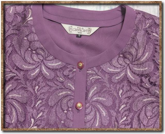 ポーラアミアン レースジャケット 紫 大きいサイズ < 女性ファッション ポーラアミアン レースジャケット 紫 大きいサイズ < 女性ファッションの