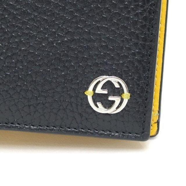 ◆ 本物 美品 ◆ GUCCI グッチ 2つ折り長財布 小銭入れ付き レザー ブラック 黒 イエロー 黄 箱 人気 610467 < ブランド  ◆ 本物 美品 ◆ GUCCI グッチ 2つ折り長財布 小銭入れ付き レザー ブラック 黒 イエロー 黄 箱 人気 610467 < ブランドの
