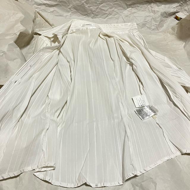 【NARACAMICIE】 ラメ ストライプ 長袖シャツ・ブラウス ボタンダウン トップス < ブランド 【NARACAMICIE】 ラメ ストライプ 長袖シャツ・ブラウス ボタンダウン トップス < ブランドの