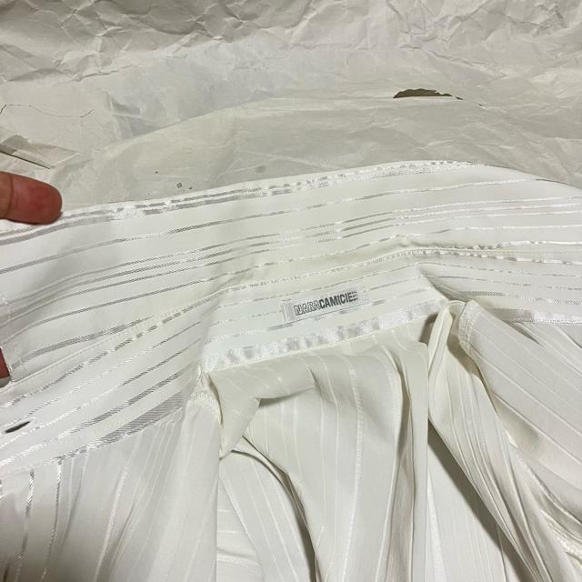 【NARACAMICIE】 ラメ ストライプ 長袖シャツ・ブラウス ボタンダウン トップス < ブランド 【NARACAMICIE】 ラメ ストライプ 長袖シャツ・ブラウス ボタンダウン トップス < ブランドの