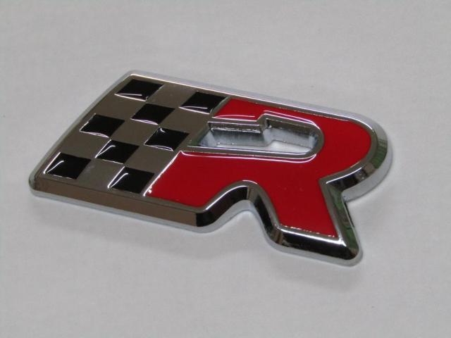 ●3Dメタル製 レーシングフラッグ エンブレム クロームメッキ&レッド仕様!● < 自動車/バイク ●3Dメタル製 レーシングフラッグ エンブレム クロームメッキ&レッド仕様!● < 自動車/バイク