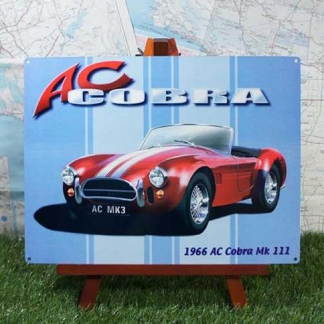 新品【ブリキ看板】AC Cobra/ACコブラ Mk III 1966年 < ホビー  新品【ブリキ看板】AC Cobra/ACコブラ Mk III 1966年  < ホビーの
